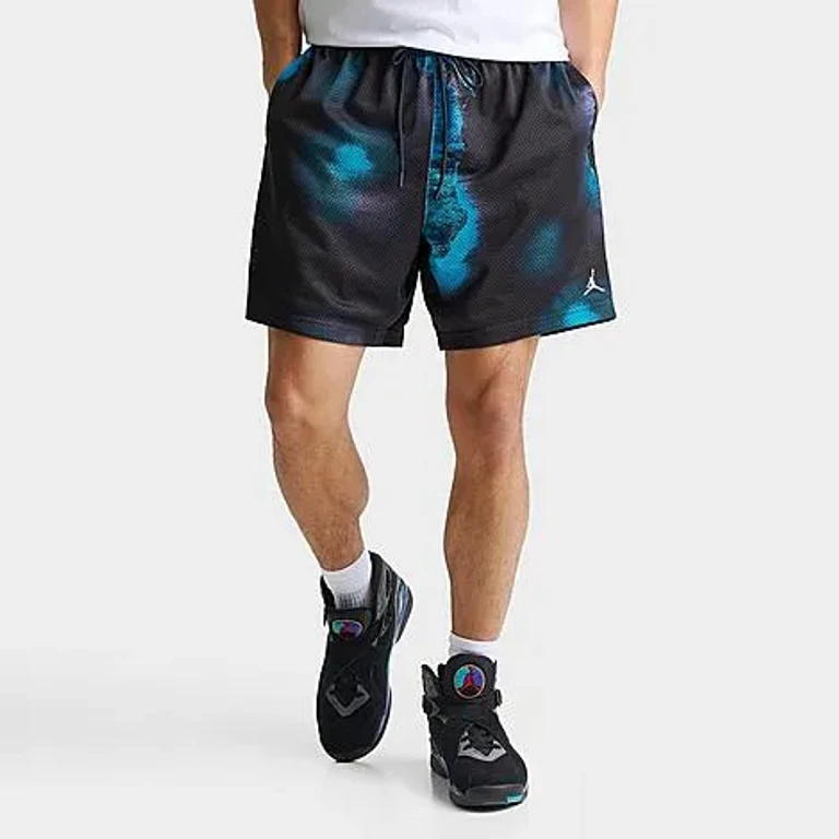 Men's Brooklyn Dream Dunk Shorts in Black/Aqua Size: Small