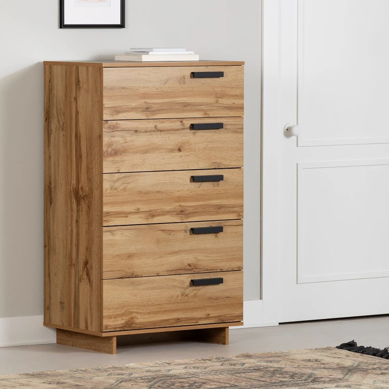 Cavalleri Oak 5-Drawer Chest - South Shore