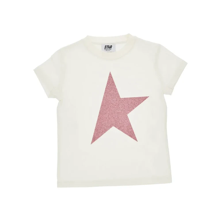 ゴールデングース グリッタースタープリント Tシャツ キッズ 8歳用