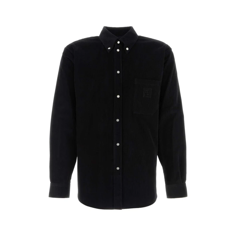 Fendi Black Corduroy Shirt
