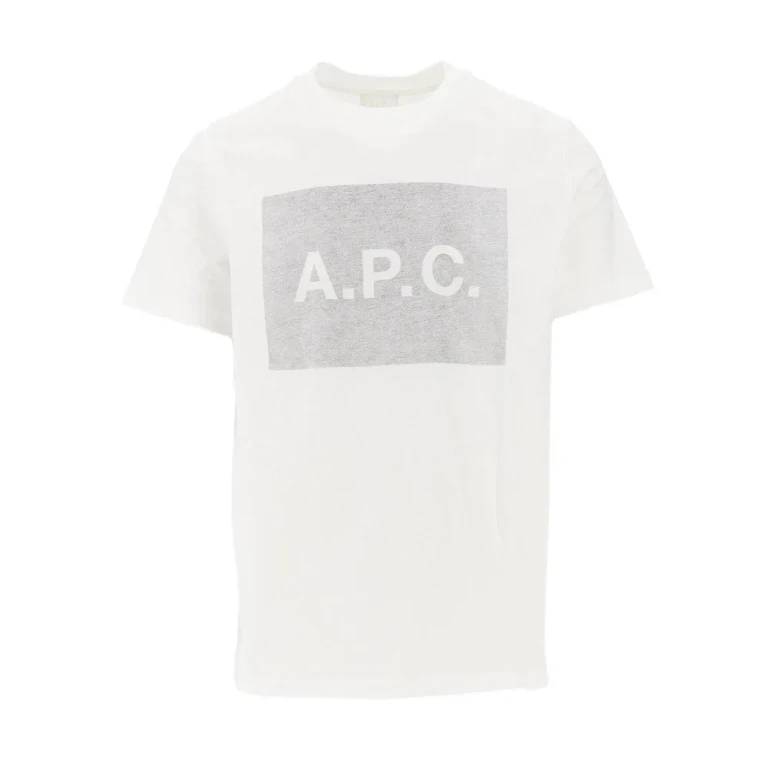 T-shirt A.P.C. com logótipo estampado nas costas, homem tamanho S