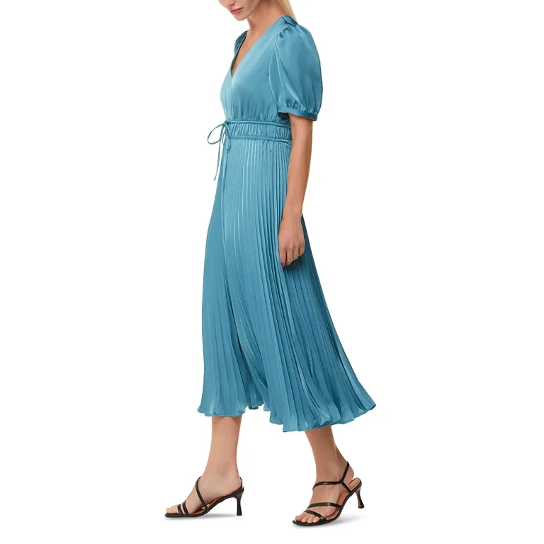 Whistles Delilah Satin Pleated Dress