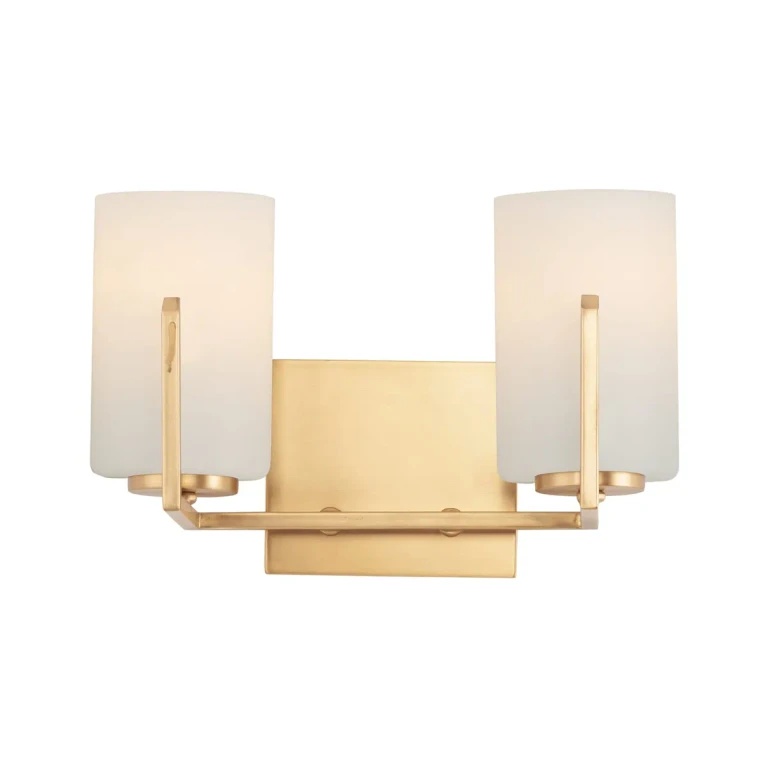 Maxim Dart 2-Light Bathroom Vanity Light in Satin Brass