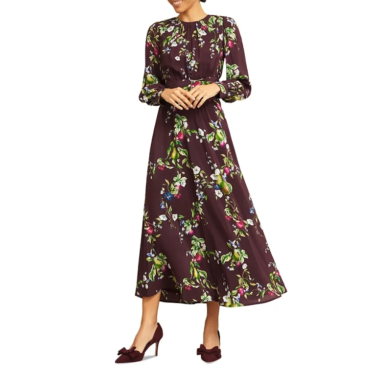 Hobbs London Iford Silk Dress