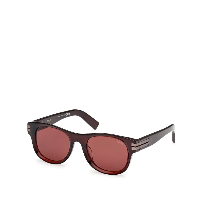 Zegna Round Sunglasses, 54mm