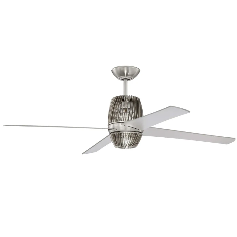 Brushed Polished Nickel 52``Ceiling Fan from the Torbeau Collection