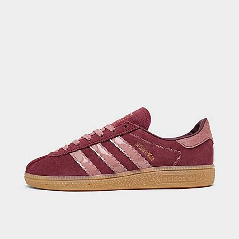 Women's Originals München Casual Shoes in Shadow Red/Warm Clay/Gum Size: 5.0