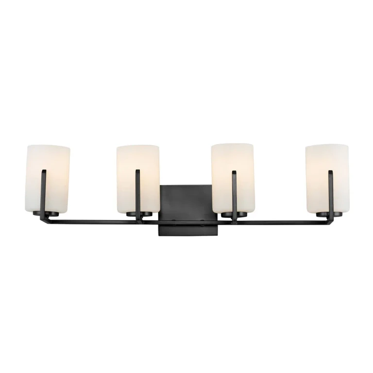 Black Four Light Bath Vanity from the Dart Collection