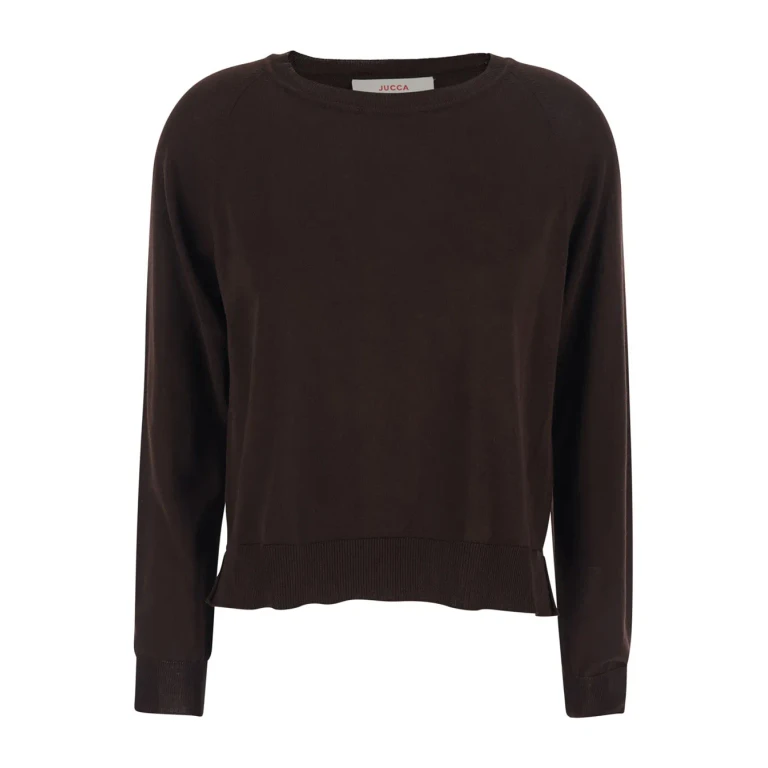 Jucca Perforated Top - Brown - Top With Perforated Details - In Fabric - Women