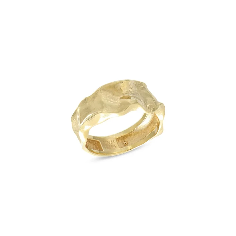 Liquid Gold Statement Ring in 14K Yellow Gold