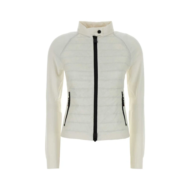 Moncler Grenoble White Knit Cardigan