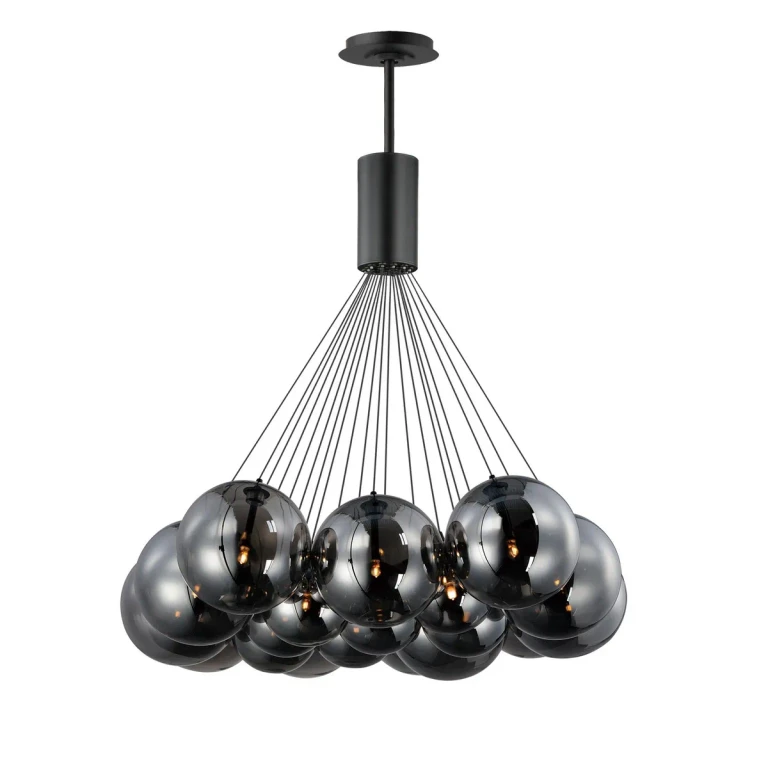 Black LED Pendant from the Burst Collection