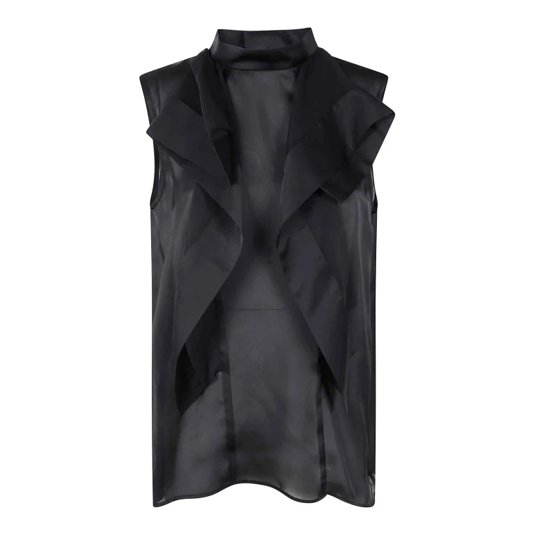 Sacai Pull Col Rond - Noir