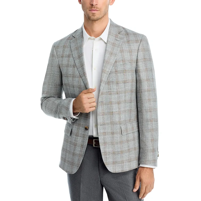 Plaid Regular Fit Sport Coat - Exclusive