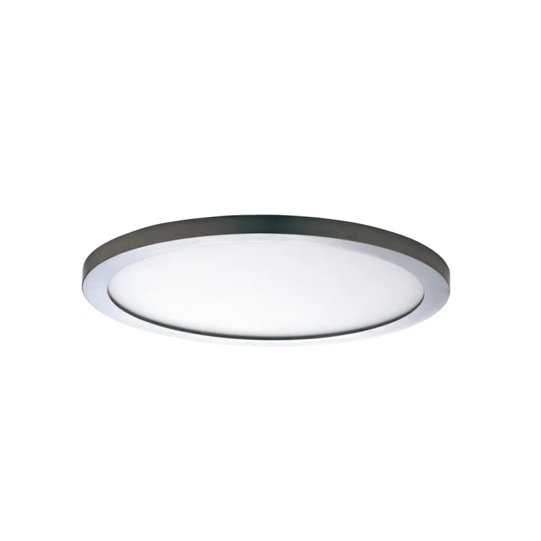 Satin Nickel LED Flush Mount from the Wafer Collection