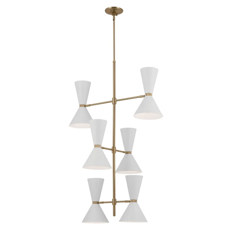 Champagne Bronze 12 Light Foyer Chandelier from the Phix Collection