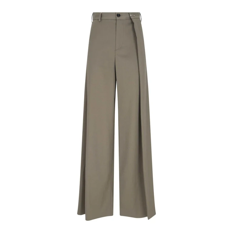 MM6 Maison Margiela Beige Polyester Blend Trousers