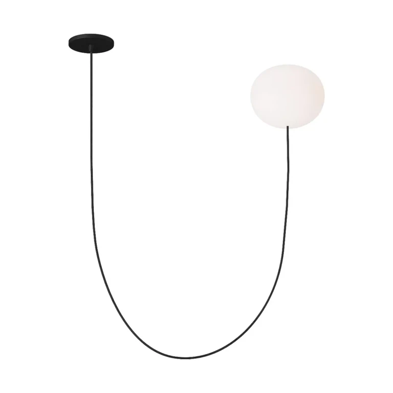 Matte Black LED Chandelier from the Helium Collection