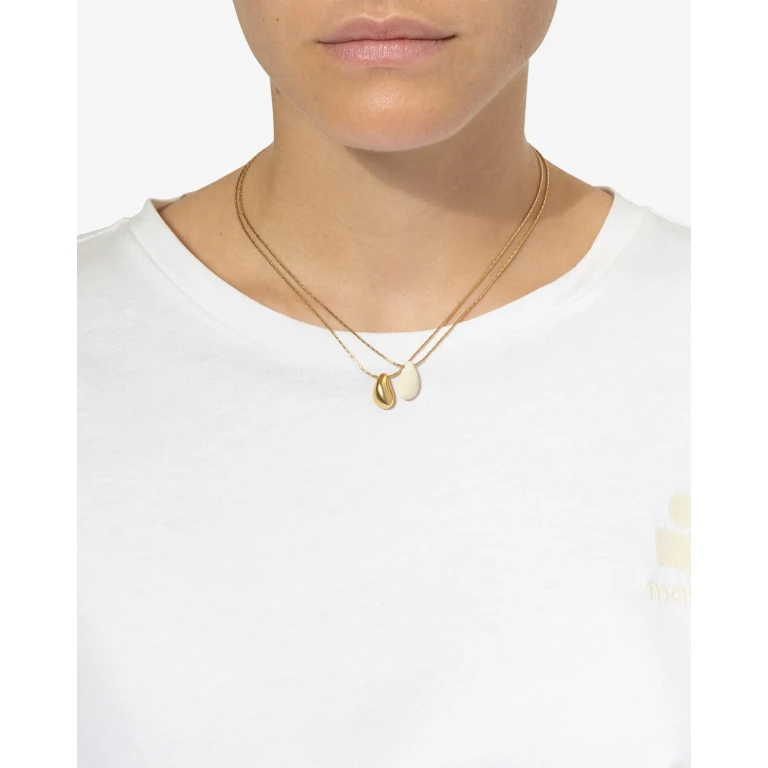 Isabel Marant Brass Necklace With Gold Finishes