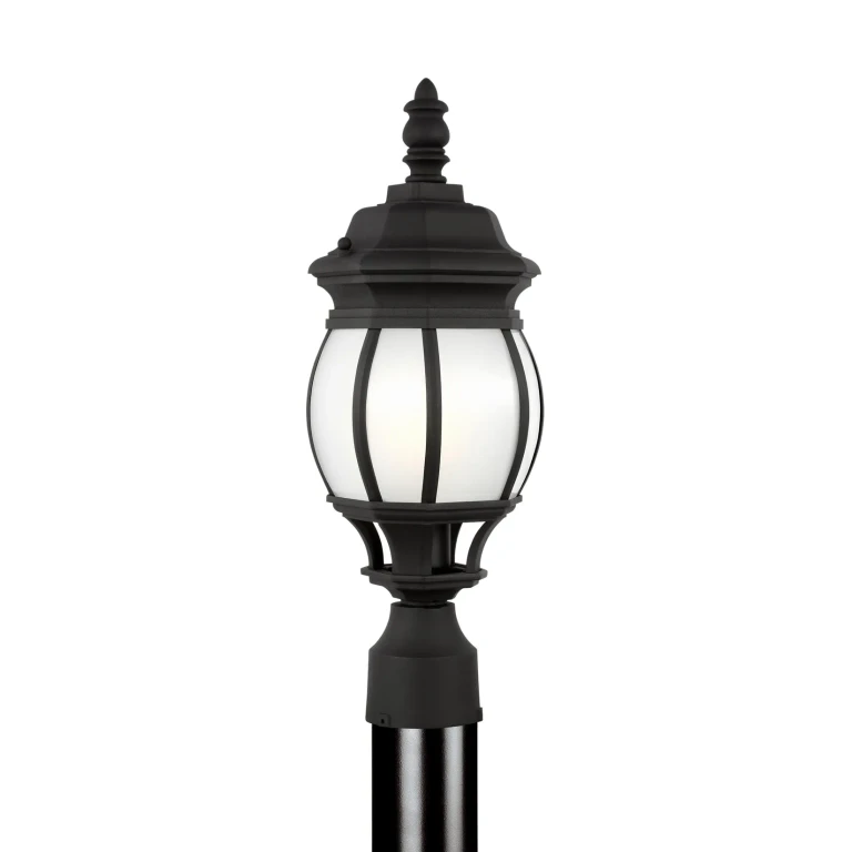 Sea Gull Wynfield Outdoor Post Light in Black - 89202-12