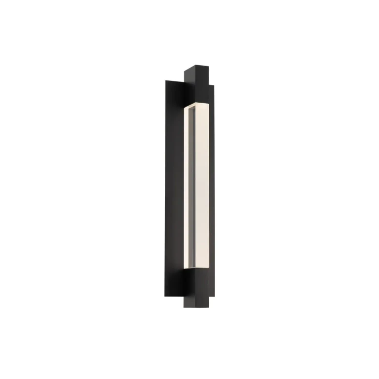 Black LED Outdoor Wall Sconce from the Heliograph Collection