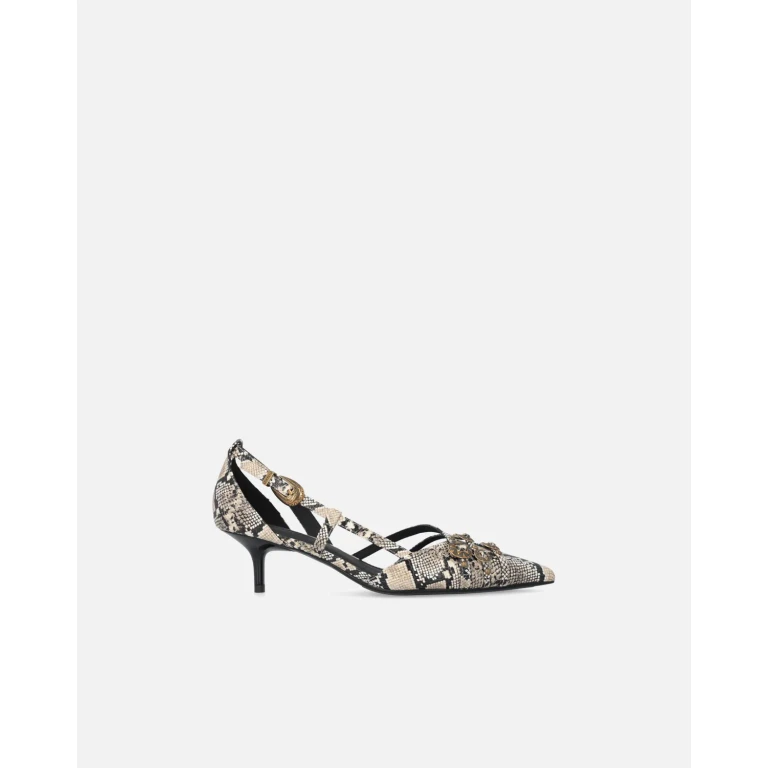 Pinko Escarpins à embossage python et clous bijou