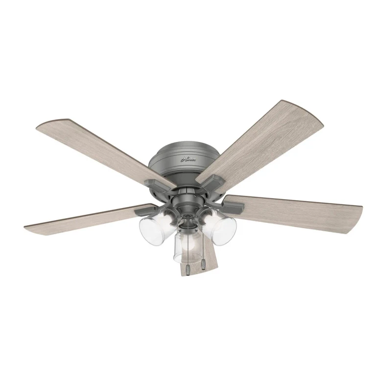 Matte Silver 52"Ceiling Fan from the Crestfield Collection