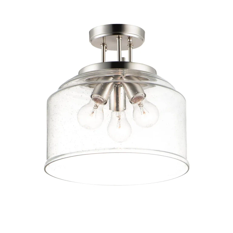 Maxim Acadia 3-Light Ceiling Light in Satin Nickel
