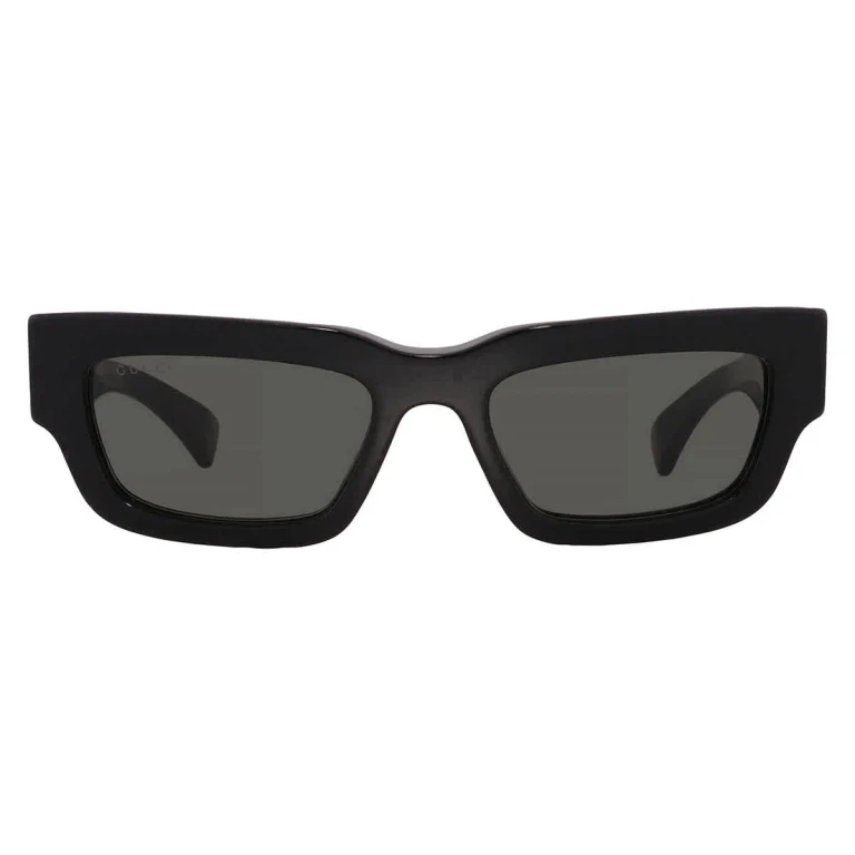 Gucci Grey Rectangular Mens Sunglasses GG1838S 001 52