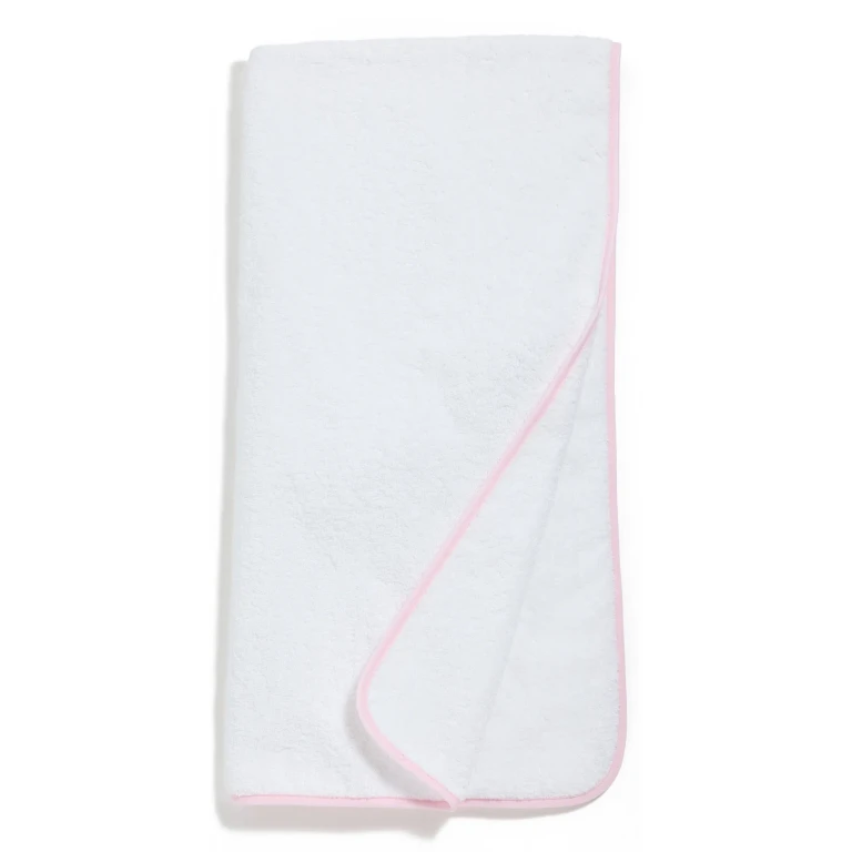 Weezie Signature Bath Towel Navy on White One Size