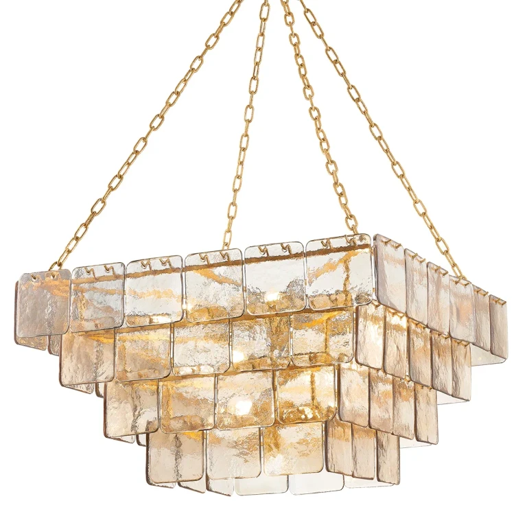 Vintage Gold Leaf Chandelier from the Regal Collection