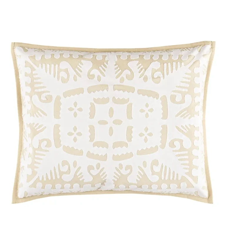 Annie Selke Knight Wood Cutwork Standard Sham