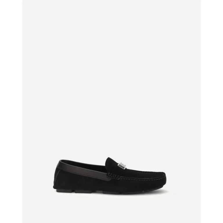 DOLCE & GABBANA Suede Loafers Male 45