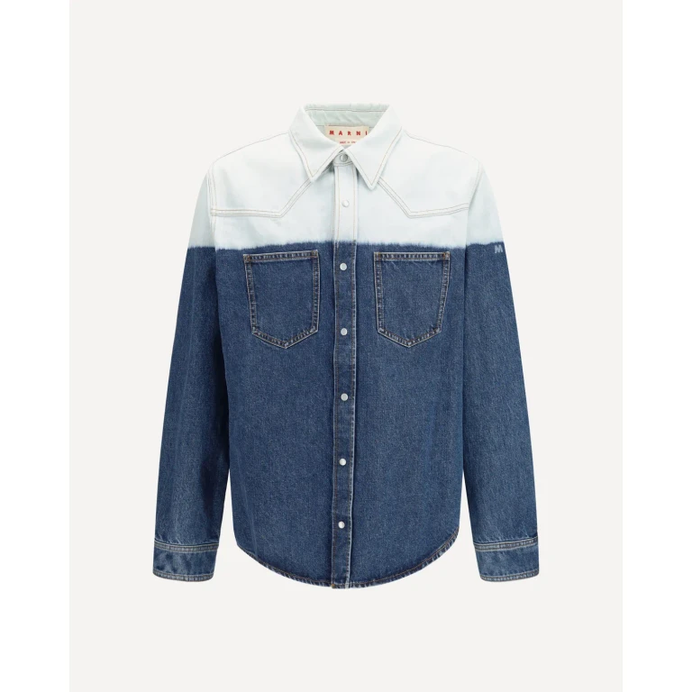 MARNI 浸染牛仔衬衫