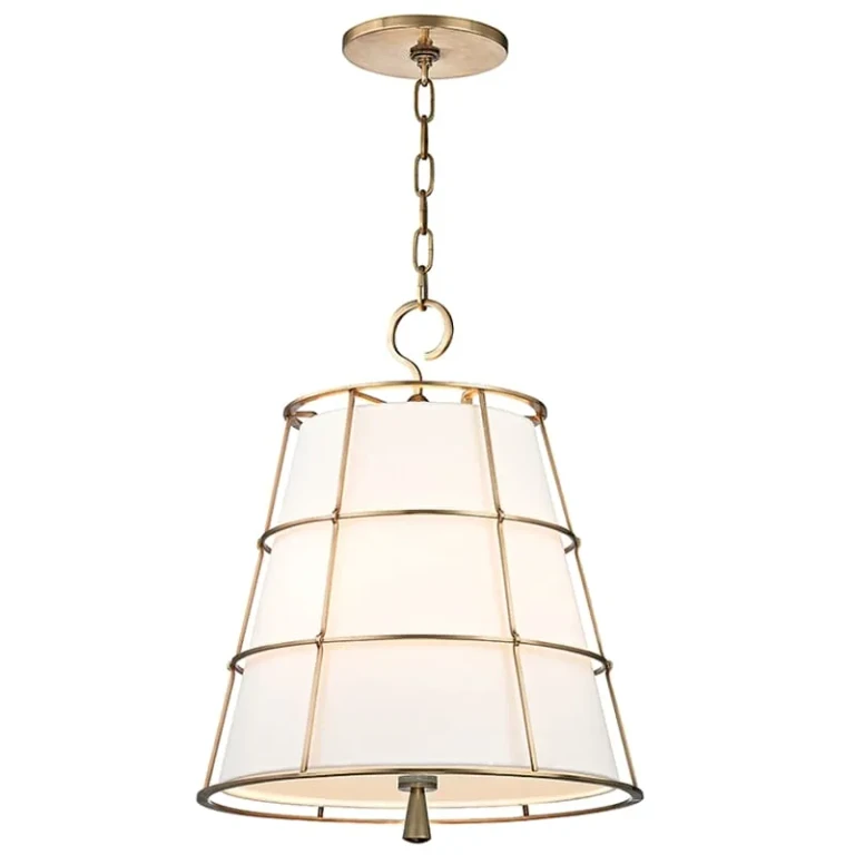 Savona 3-Light 22" Pendant Light in Aged Brass