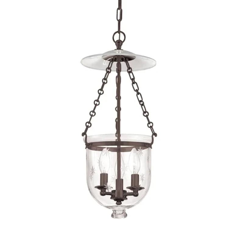 Hampton 3-Light 21" Pendant Light in Old Bronze