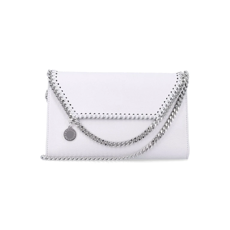 Stella Mccartney Pearl Grey Falabella Crossbody Wallet