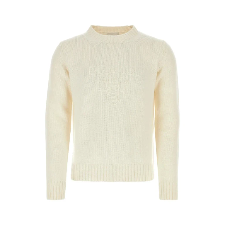 Prada Ivory Wool Blend Sweater