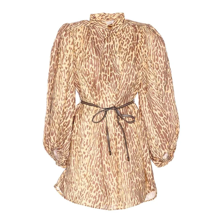 Vestido Zimmermann hasta la rodilla - Multicolor