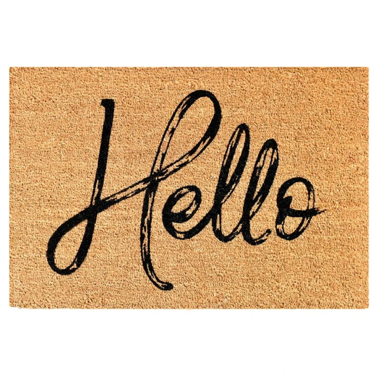 Canty Hello Natural Doormat