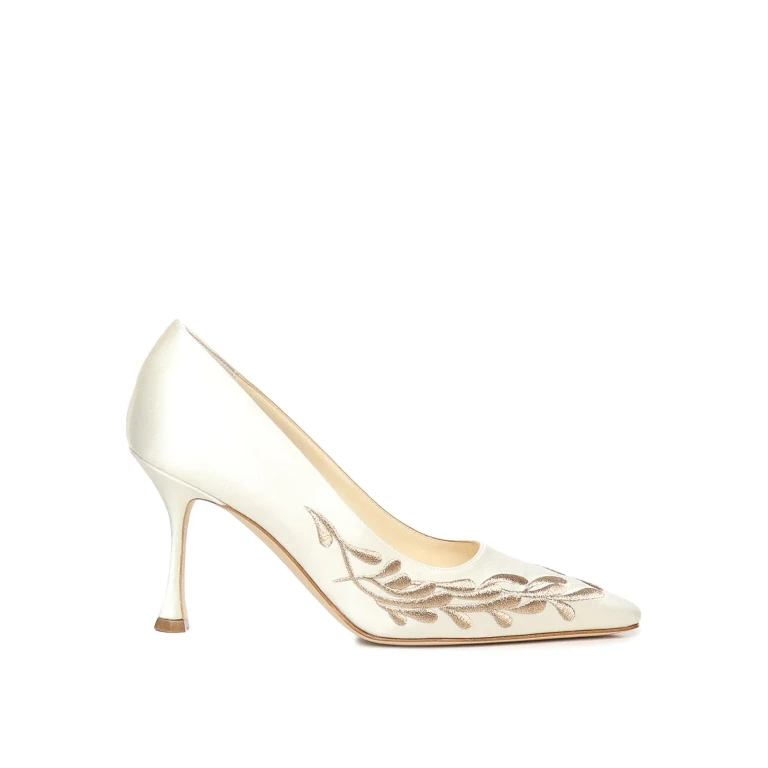 Manolo Blahnik Chaussures À Talon - Blanc
