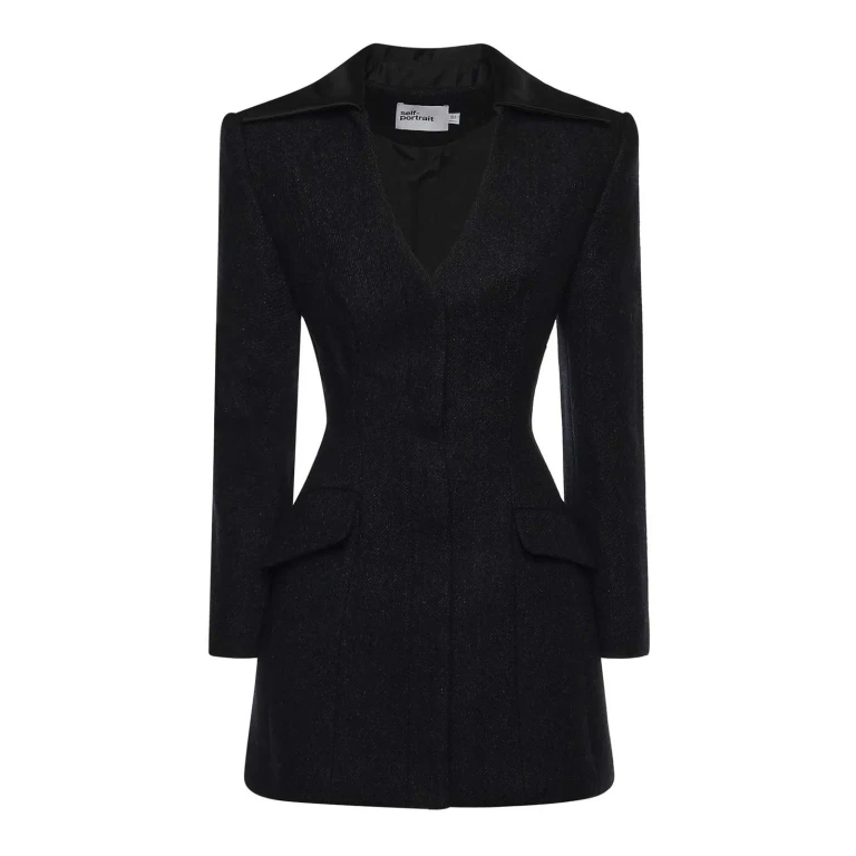 Self Portrait Robe Courte - Noir