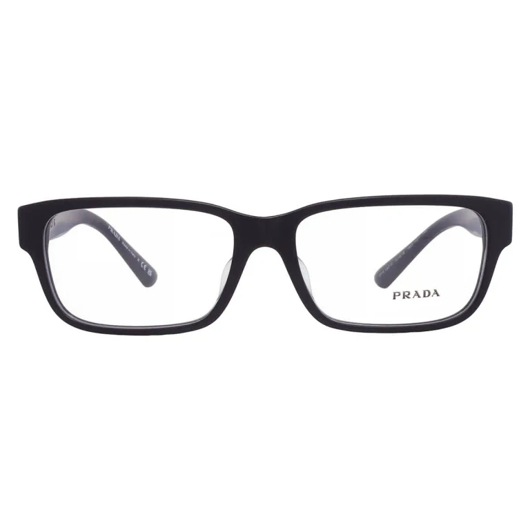 Prada Demo Rectangular Mens Eyeglasses PR 18ZVF 1BO1O1 57