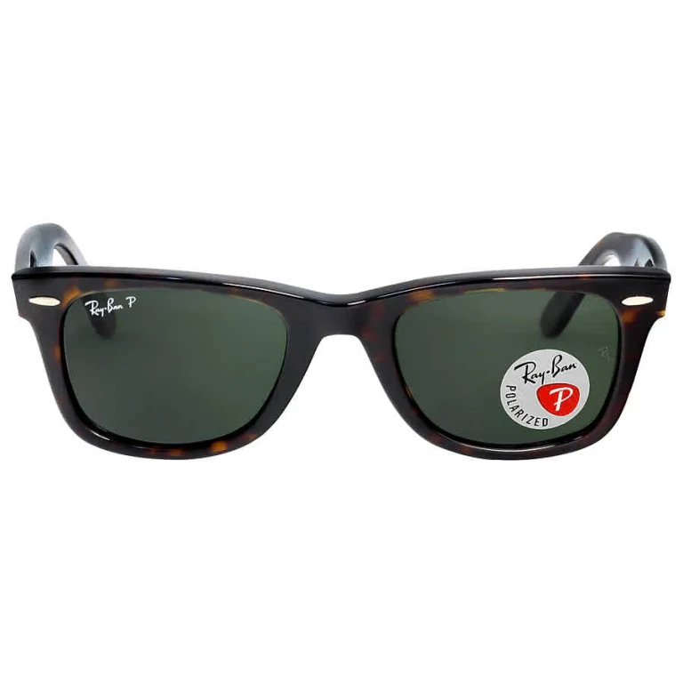 Ray Ban Original Wayfarer Classic Polarized Green Classic G-15 Unisex Sunglasses RB2140 902/58 50