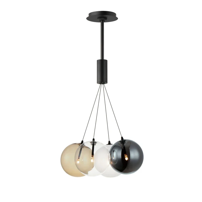 Black LED Pendant from the Burst Collection