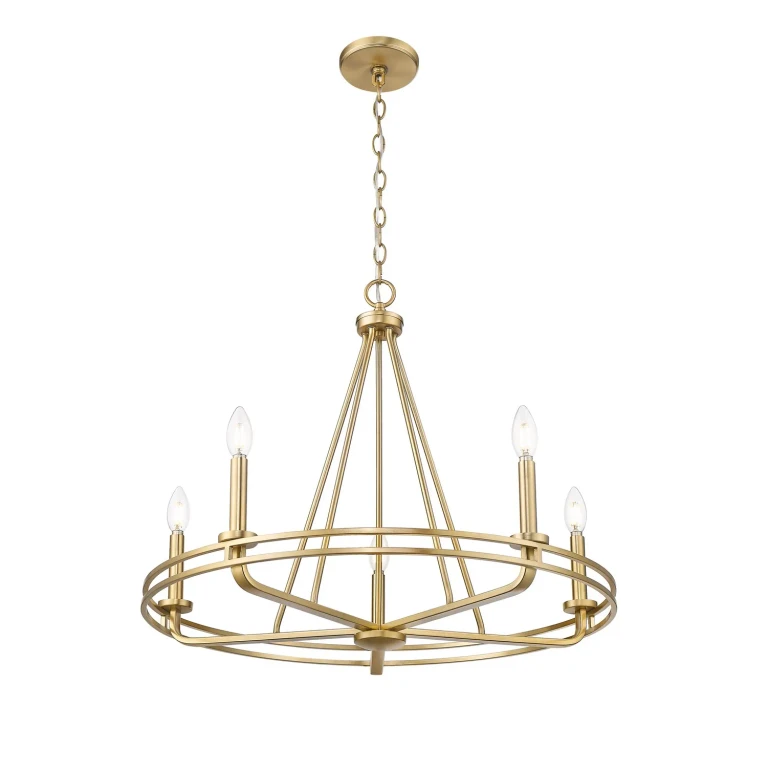 Vintage Brass Chandelier from the Jody Collection