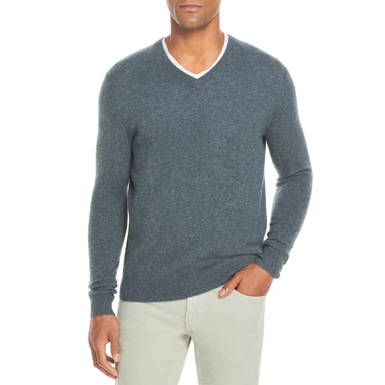 Black Cashmere V-Neck Sweater - Exclusive