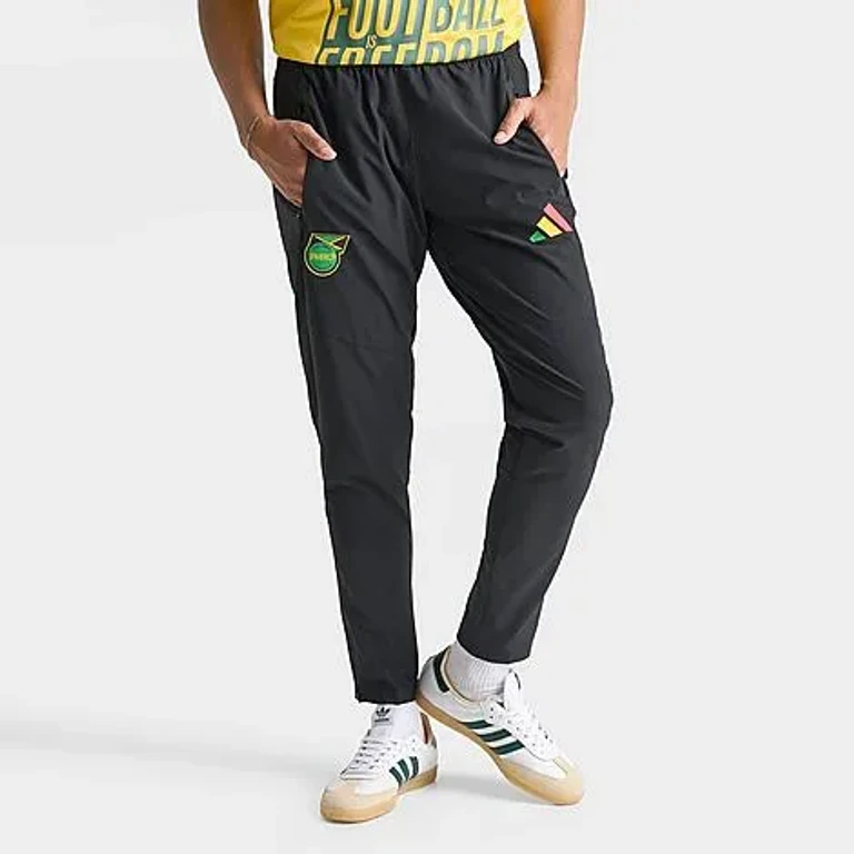 adidas Men's x Bob Marley Jamaica Tiro Track Pants in Black Size: XS