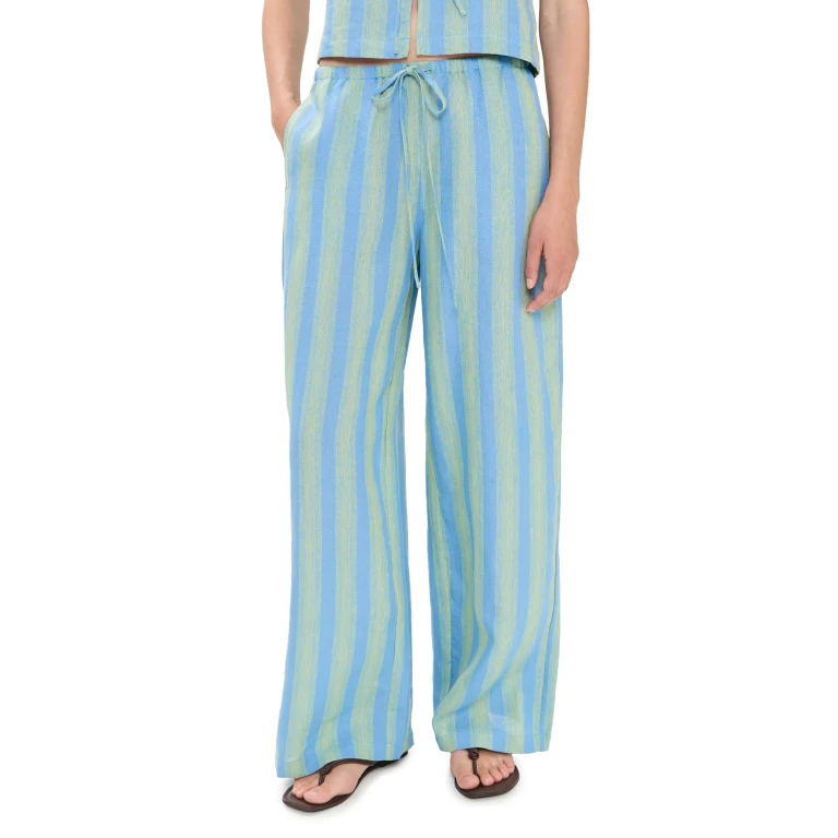 STAUD Mateo Linen Pants Natural XL