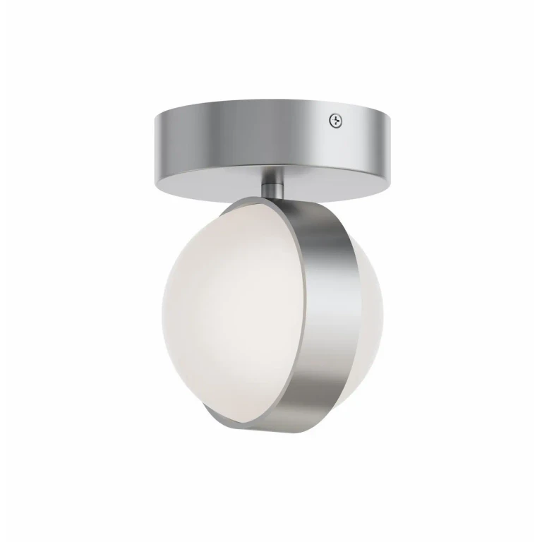 Satin Nickel LED Flush Mount from the Verona Collection